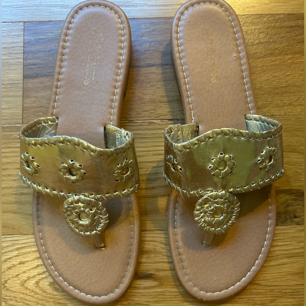 2010’s gold Hot Cakes Sandals